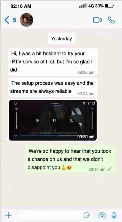 WhatsApp customer review 12