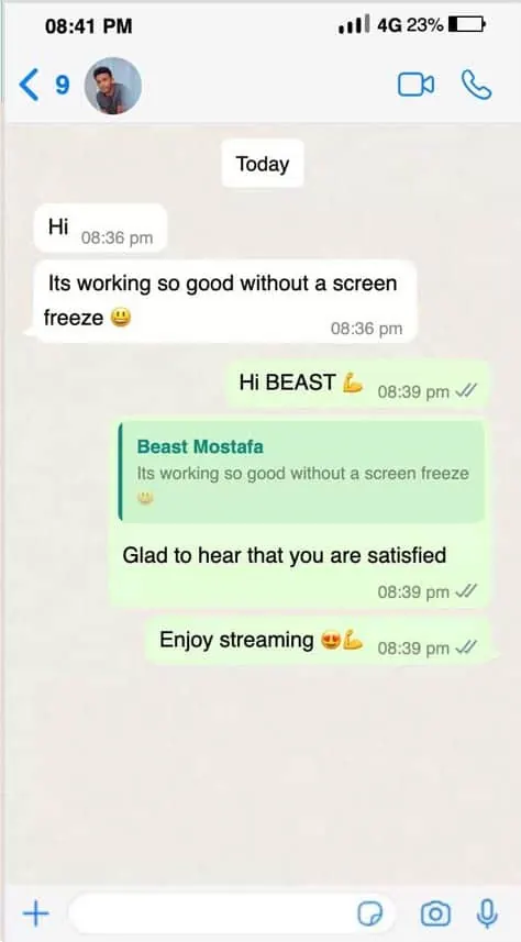 WhatsApp customer review 13