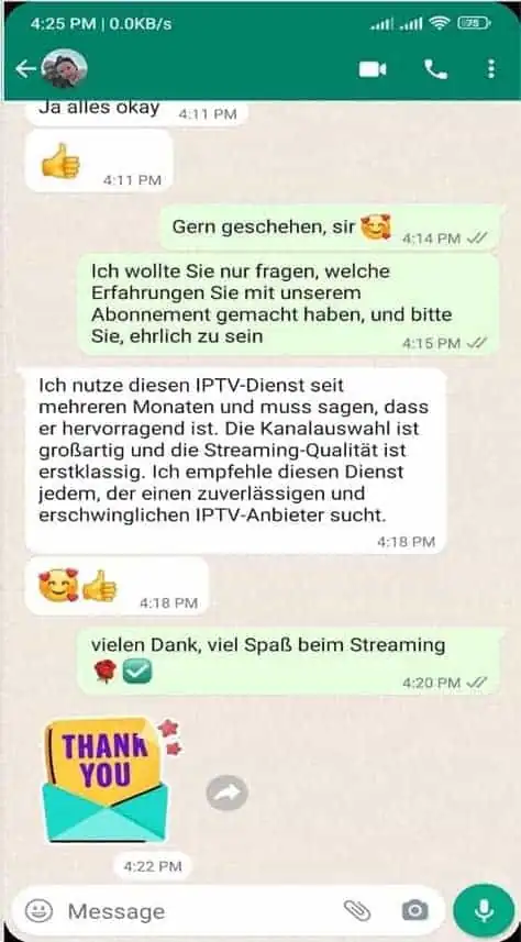 WhatsApp customer review 14
