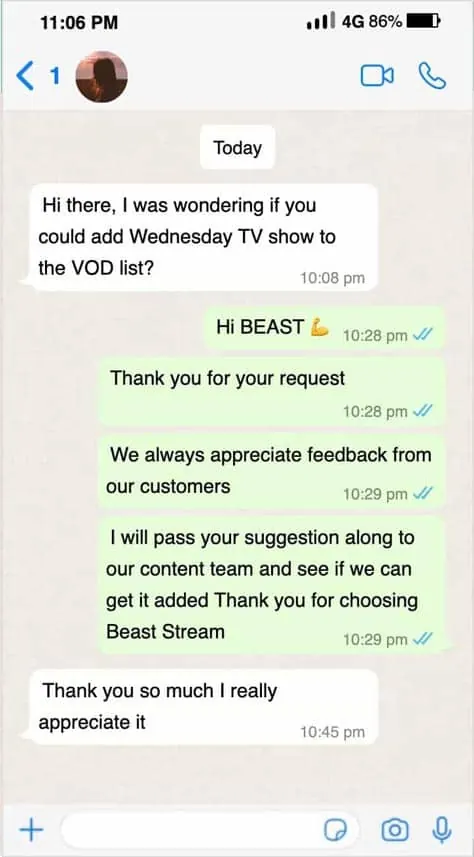 WhatsApp customer review 15