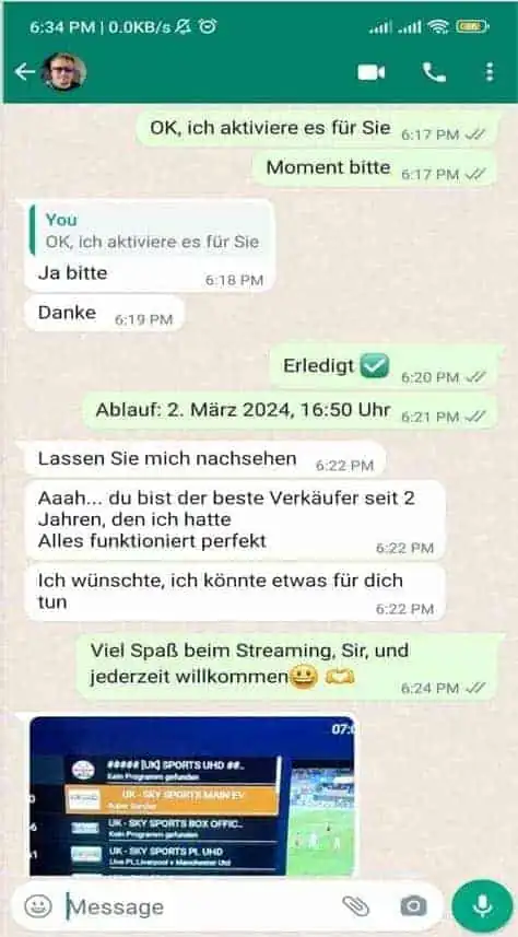 WhatsApp customer review 6