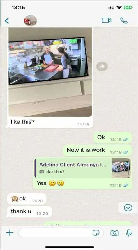 WhatsApp customer review 8
