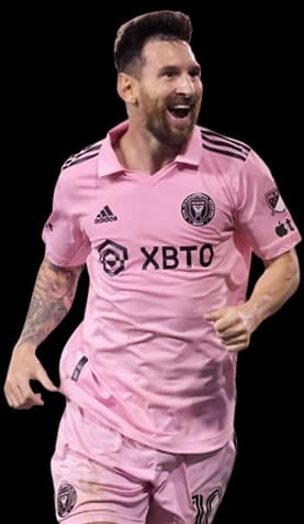Lionel Messi in an Inter Miami shirt